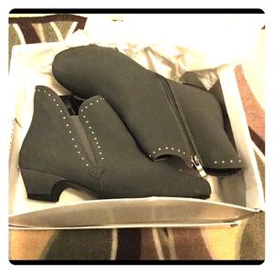 Gray/Silver Studded Milano Dress Boots